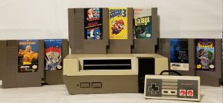 Vintage Nintendo Entertainment System Nes,  1 Controller & 7 Games