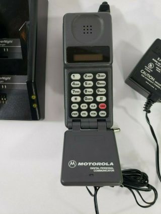Vintage Motorola Digital Personal Communicator Ameritech Cell Phone - Charger Plug 2