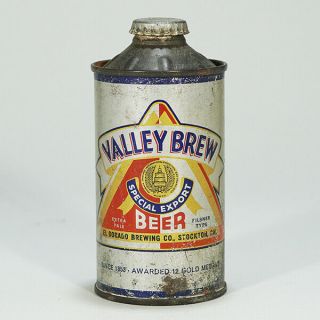 Valley Brew Special Export Beer Cone Top Can El Dorado Brewing Stockton 188 - 10