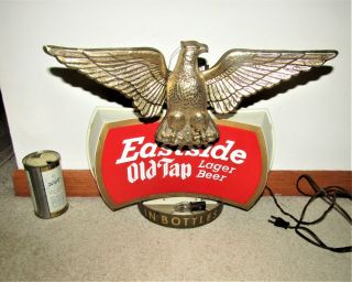Eastside Old Tap Beer Lighted Motion Moving Eagle Sign California