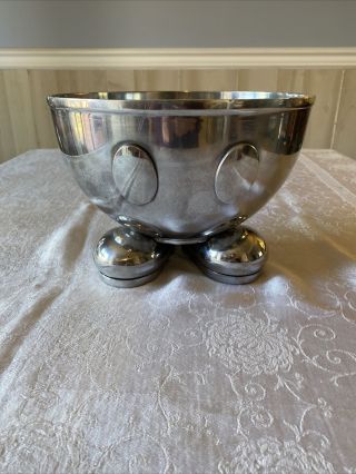 Disney Mickey Mouse Pewter Silver Salad Serving Bowl