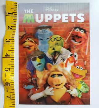 Disney Movie Club 3d Lenticular Card 5x7 The Muppets
