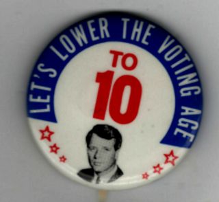 Vintage Political Pin 1968 Robert F Kennedy Pin Rfk Pin Let 