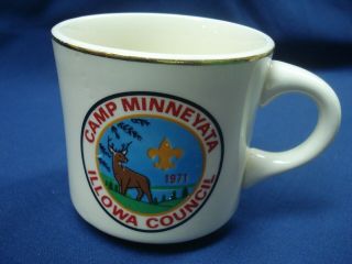 Boy Scout Mug/cup 1971 Camp Minneyata Illowa Council Lqqk