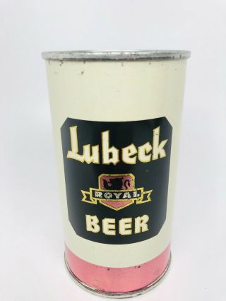 Lubeck Beer - One Sided Flat Top Can.  Chicago,  Illinois - Il -