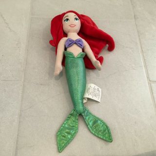 Disney Store Princess 12” Plush Doll Ariel Little Mermaid