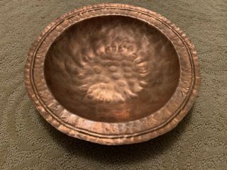Hand Hammered Wrought Copper Bowl By Echard Glander