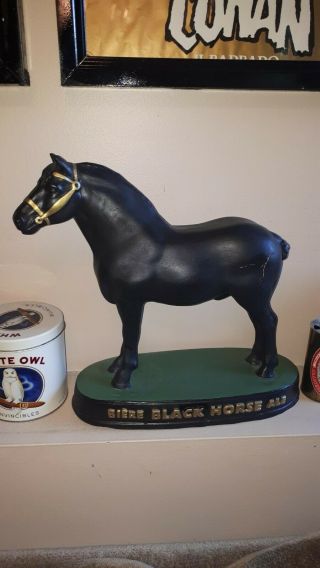 Dow Black Horse Ale Bar Top Display Statue 1930 