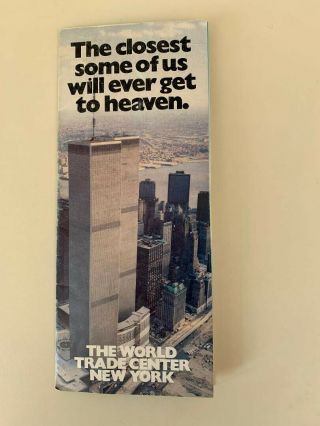 The World Trade Center Vintage Brochure Around The Early 1980 
