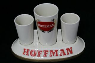 VINTAGE 1934/1946 DECO HOFFMAN CERAMIC BEER FOAM SCRAPER HOLDER EXTREMELY RARE 2