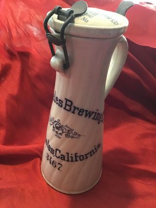 Los Angeles Brewing Co.  Jug Circa 1910 Made In Germany Kuehnrich Dusty
