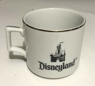 Vintage Disneyland Walt Disney World Japan Mug Ceramic Glass Cup Tea Coffee