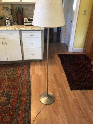 Laurel Lamp Co.  Vtg Mid Century Modern Floor Lamp Base For Restoration & Shade 2