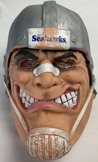 Vintage Bruiser The 12th Man Mask Seattle Seahawks 1986