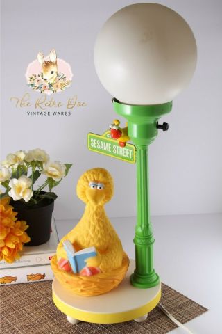 Vintage 1970s Sesame Street Big Bird Table Lamp