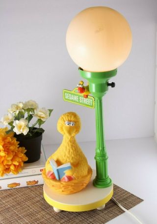 Vintage 1970s Sesame Street Big Bird Table Lamp 2