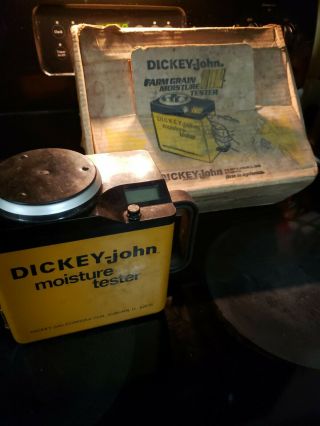 Vintage Dickey John Grain Moisture Tester Reed Description