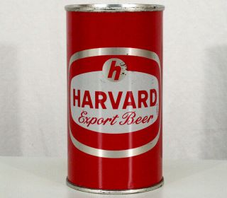 Harvard Export Beer •red Enamel Trim• Flat Top Beer Can Hampden Willimansett,  Ma