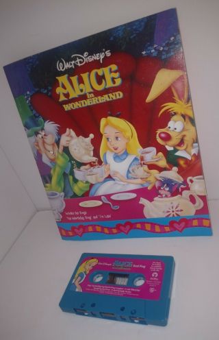 Alice In Wonderland Read - Along Book And Cassette Tape Set Disney