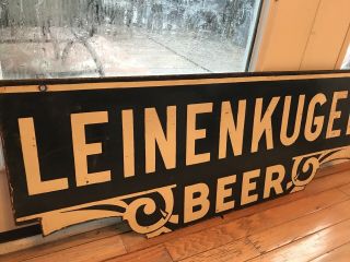 Large Leinenkugel Beer Double Sided Porcelain Sign 3