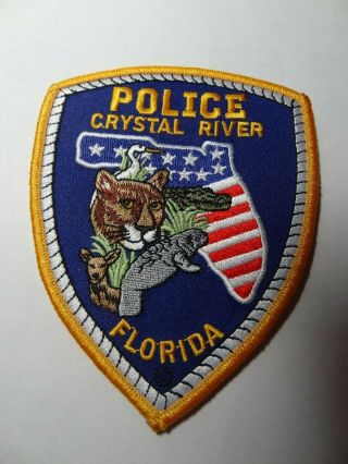 Crystal River Florida.  Police Shoulder Patch.