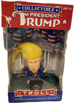 2020 President Donald Trump Collectible Troll Doll Make America Great Again Maga