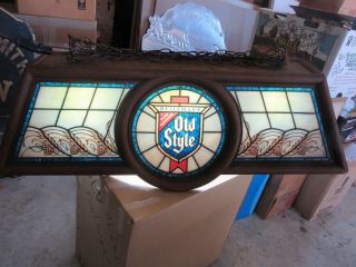 Old Style Pool Table Light Beer Sign With Coin Logo Bar Man Cave Rec Room Pub