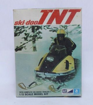 Vintage 1/12 Scale Mpc Ski - Doo Tnt Snowmobile Model Kit W/ Box Started