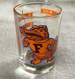 Vintage University Of Florida Gator 1955 Souvenir Bar Shot Glass / Florida
