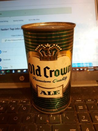 1950s Old Crown Ale Flat Top Beer Can Kentucky Tax Paid Great Shape