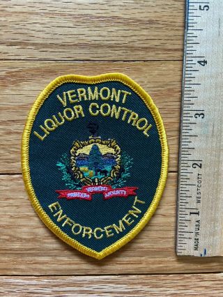 Vermont Liquor Control Enforcement Patch Abc Police Agent