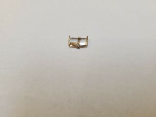 Vintage Zenith Watch Buckle 16mm Gold Plated In