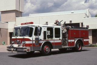 Fairfax Va Engine 30 1987 Emergency One Pumper - Fire Apparatus Slide