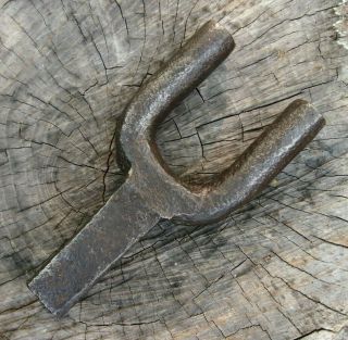 Big 1.  5 " Hardy " Bending Fork " Blacksmith Anvil Forge Vintage Knife Tinsmith Tool