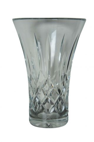 Vintage Waterford Lismore Cut Crystal Flared Flower Vase 8 "