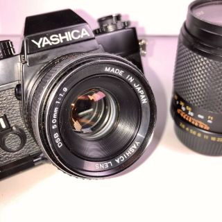 Vintage Yashica Fr I With Dsb 50mm Lens & Dsb 135mm Lens & Vintage Bag