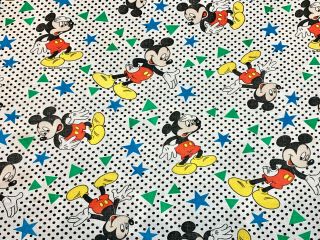The Walt Disney Company - Mickey Mouse Twin Flat Sheet Stars Triangle Sheets