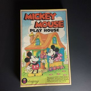 Vintage Disney Mickey Mouse Play House Colorforms Complete W/minnie And Pluto