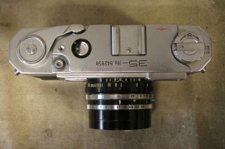vintage YASHICA 35 Rangefinder Film CAMERA with 45mm 4.  5cm f1.  9 Lens 3