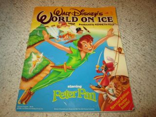 1990 Walt Disney World On Ice Peter Pan Souvenir Progarm