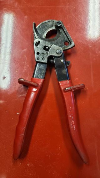 Klein Tools 63060 Ratcheting Cable Cutter Made In Germany Vintage