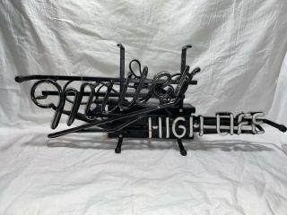 VERY RARE MILLER HIGH LIFE AUTHENTIC BAR WINDOW NEON BEER SIGN 2