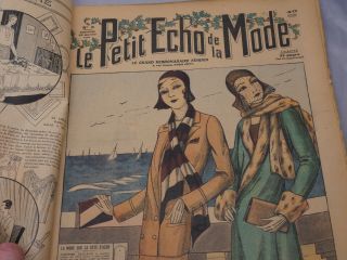 VERY ART DECO COVERS 1930 LE PETIT ECHO DE LA MODE - 52 COVERS - VERY RARE 3