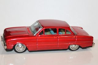 Vintage Bandai Tin Friction Powered 1963 Ford Falcon