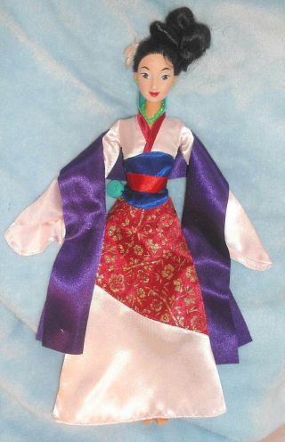 Mattel Disney Princess Mulan Matchmaker Magic Hair 11 " Doll W Disney Store Dress