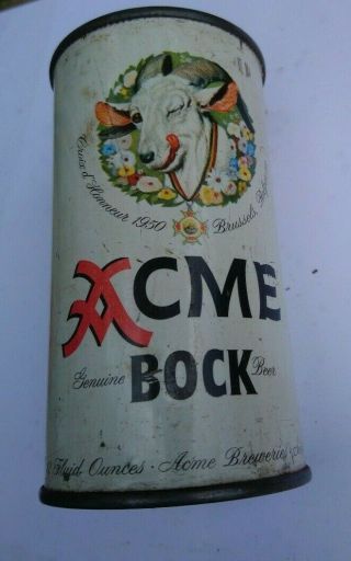 Acme Bock Beer Can Flat Top Top Removed (15)