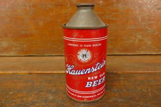 Vintage Hauenstein Beer Cone Top Can - Ulm,  Mn Brewing Co.  -