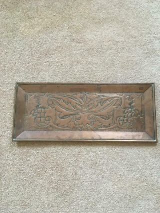 Large Arts And Crafts Copper Tray