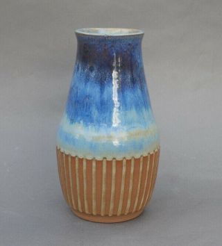 Vintage Bornholm Denmark Mid - Century Modern Art Pottery Stoneware Vase 5997