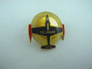 Collectible Hat Lapel Pin: Commander Paul Taylor 1983 1984 Delaware VFW 2